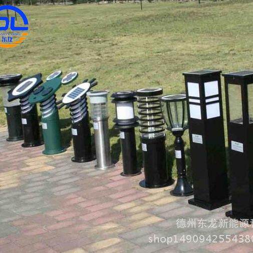 公园LED草坪灯 山东厂家直销户外不锈钢石头灯 太阳能充电插地灯