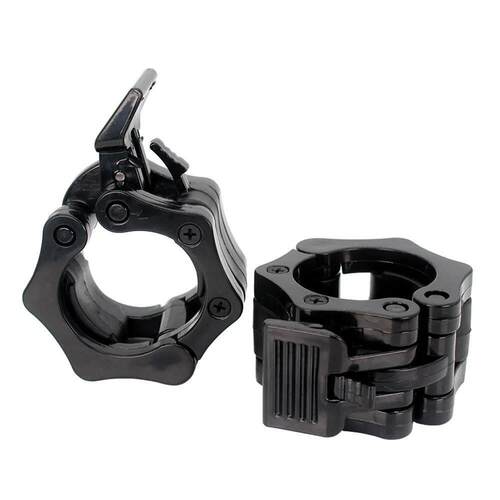 Pair Of Locking 25/50mm Diameter Standard Bar Dumbbell Barbe