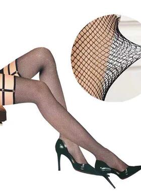 Women Sexy Fashion Punk Rivet Fish Net Stockings Lace Babydo