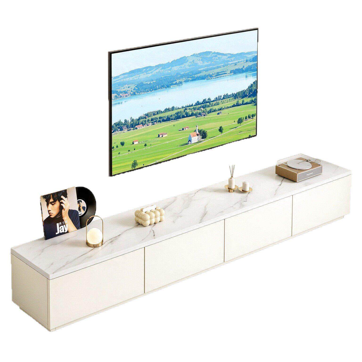 电视柜客厅家用小户型现简约出租屋用收纳储物一体落地电视机柜
