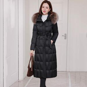 梵薇兰羽绒服女长款狐狸毛领2026年妈妈冬装新款时尚洋气加厚外套