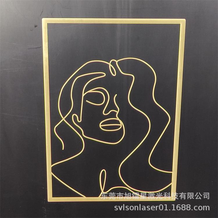 镜面镜子亚克力异形激光切割雕刻机 带背胶EVA泡棉椴木板杨木镂空