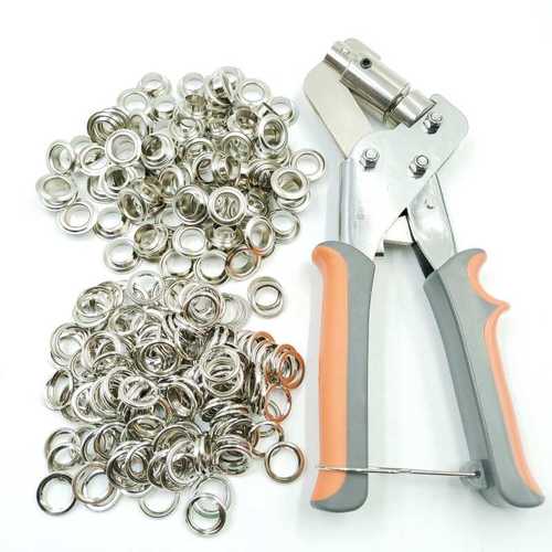 500套10.5mm+安装钳索环圈钉篷布金属汽眼气眼扣鸡眼扣工具套装包