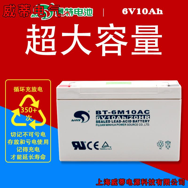 赛特BT-6M10AC蓄电池6V10Ah童车吊秤电子秤充电电池六伏十安A电瓶