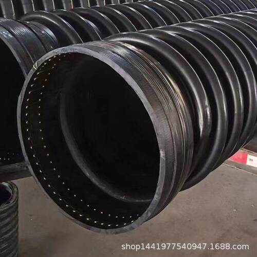 HDPE缠绕结构B型管克拉管聚乙稀缠绕结构排污排污300管生产厂家