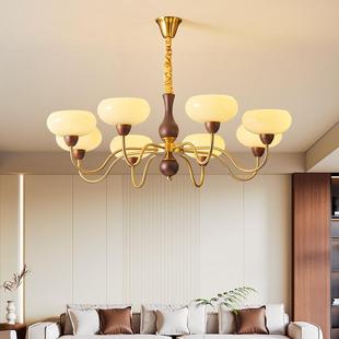 新中客厅吊灯创意餐眼厅灯设计师VRT中款 实木古风卧室书房间护 式