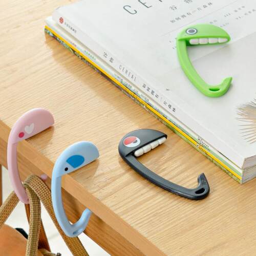 Plastic Multi-Function Desktop Tooth Hook Bag Holder, Non-Sl
