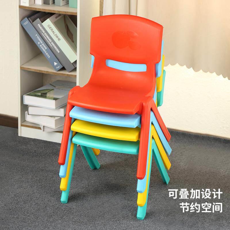 牌儿园童塑料学椅子加厚靠背椅2号靠背小孩习椅幼儿椅凳子儿童餐