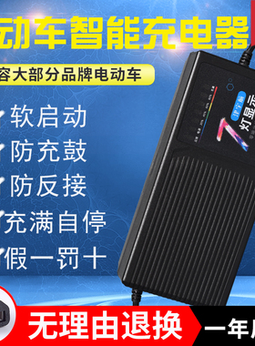 电动电瓶车充电器48v60v72v20a58a三轮车通用修复脉冲智能充电机