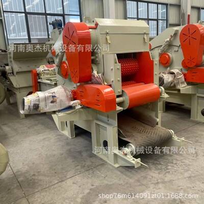 218鼓式木材削片机大型固定式树枝粉碎机干湿树皮板材切片机
