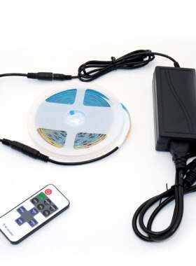 COB灯带 12V320灯5米带背胶自粘LED柔性软灯条无暗区线形灯套装