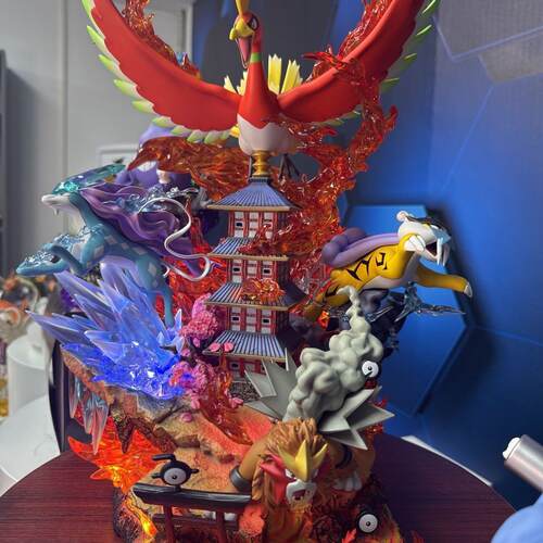 高品质新凤旺套装Gk人物饰品雕像可点亮