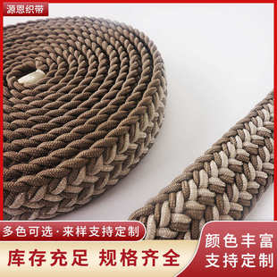 辅料加厚仿尼龙织带定制厂家批发编带 35mm鱼骨纹编织腰带加密服装