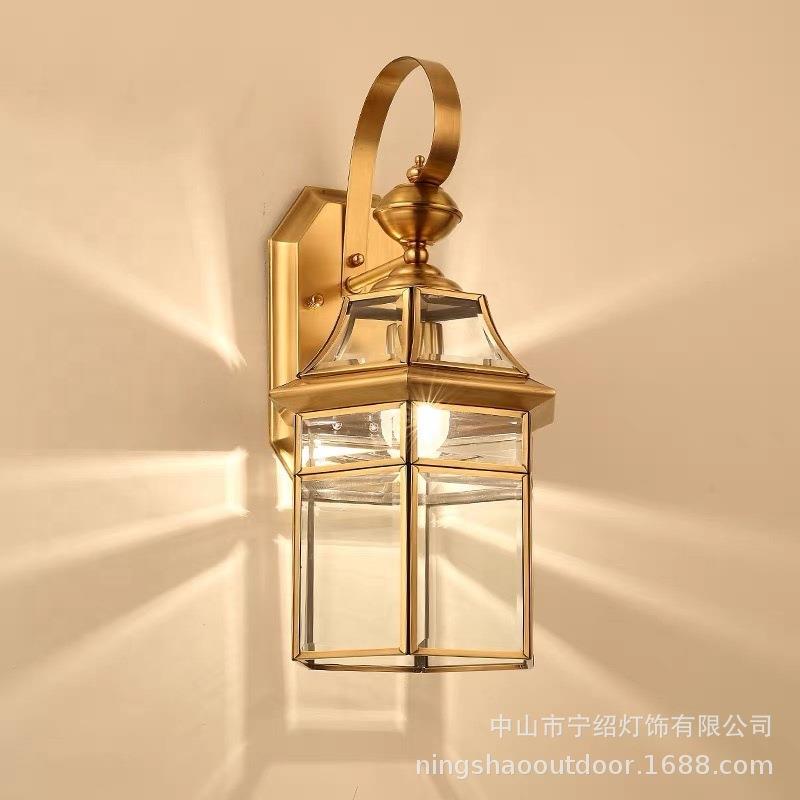 全铜壁灯欧式户外防水壁灯床头壁灯别墅庭院灯阳台灯走廊过道灯具