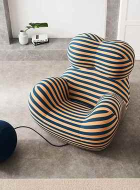 妈妈的抱发椅子懒人意大利怀轻奢绣单人仿设计师网沙894红球休闲