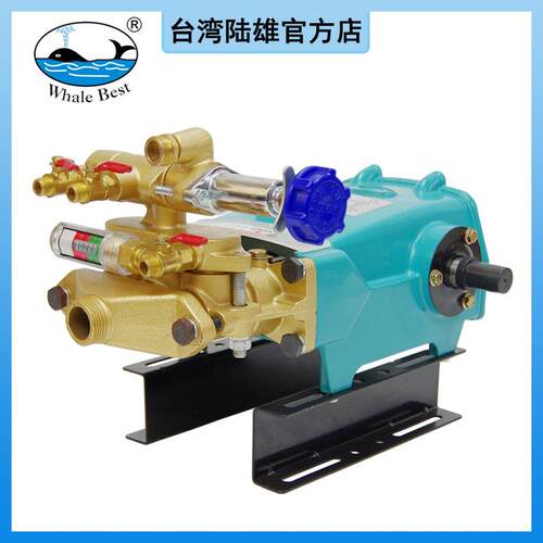 台湾陆雄LS-87镀铬免黄油农用三缸柱塞泵动力喷雾器打药泵 水泵