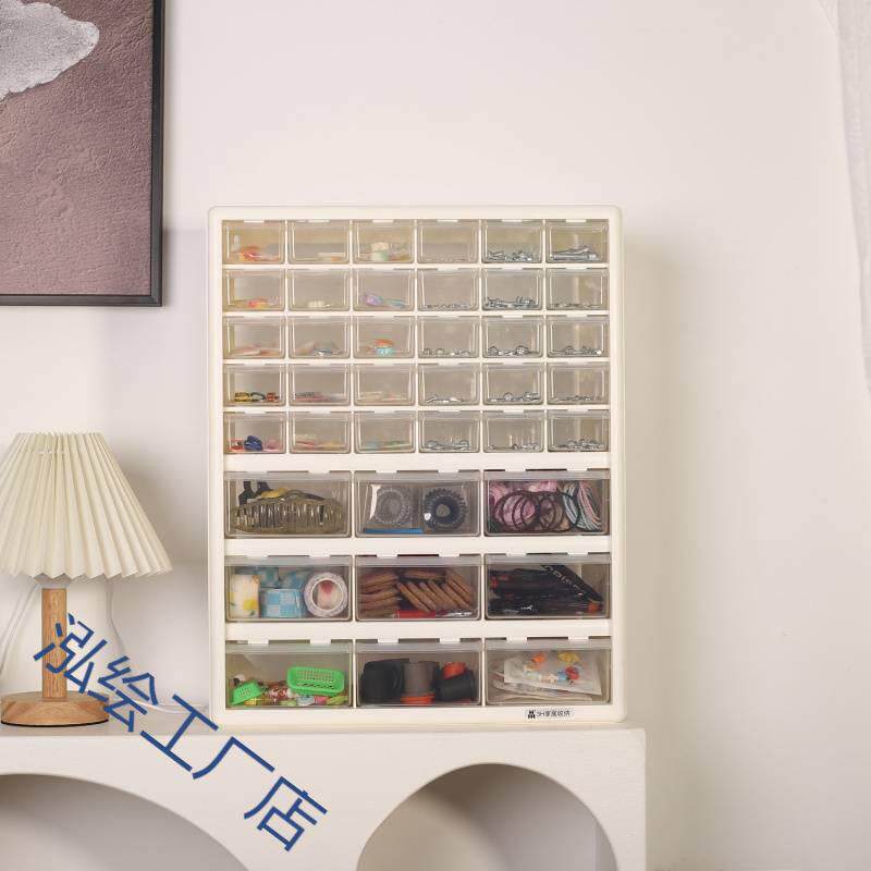 抽无品牌/屉式零格件盒纳箱家用收分塑料透明工具盒收纳物柜料盒