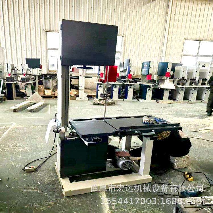 344 345 346立式带锯机 水帘布芳纶蜂窝板裁切推台锯