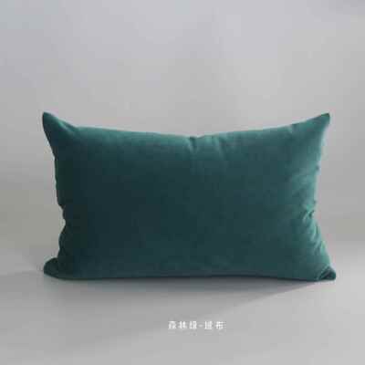 正品云岫 绿系肌理样板房抱腰靠枕椅垫色绿色30*50cm腰枕枕长方形