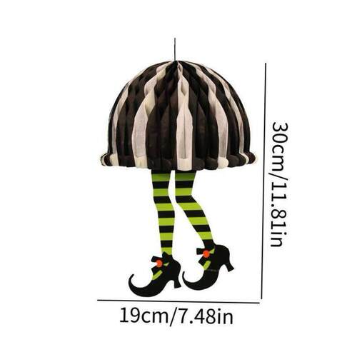 Halloween Witch Leg Door Ornament Halloween Door Hanging Ter