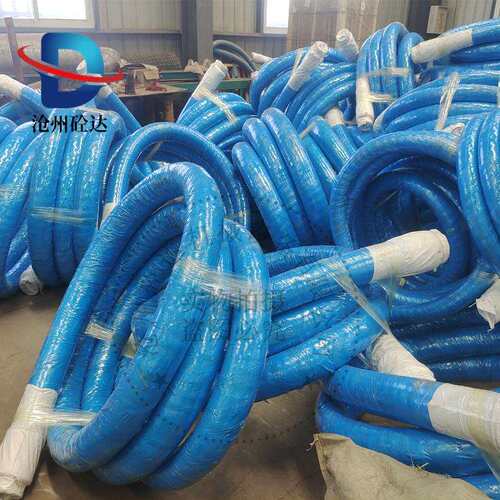 混凝土输送泵车胶管 布料机末端3米软管 DN80砂浆泵胶管