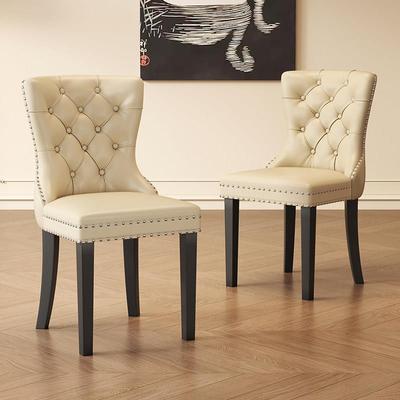 欧式餐椅家用美式实木椅子靠背北欧轻奢餐桌椅子现代简约女生卧室