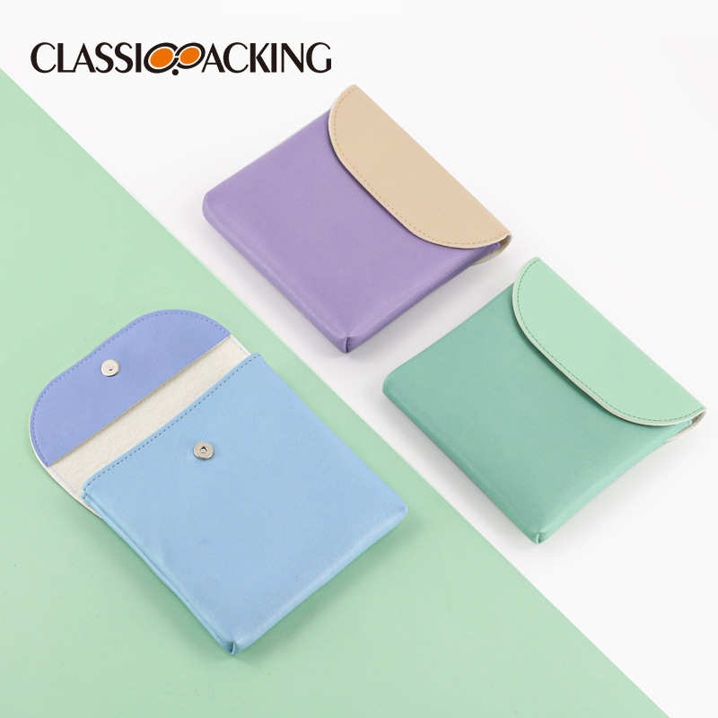 新款简约口红包卫生棉袋月事包pu皮收纳迷你小包便携小包姨妈巾袋