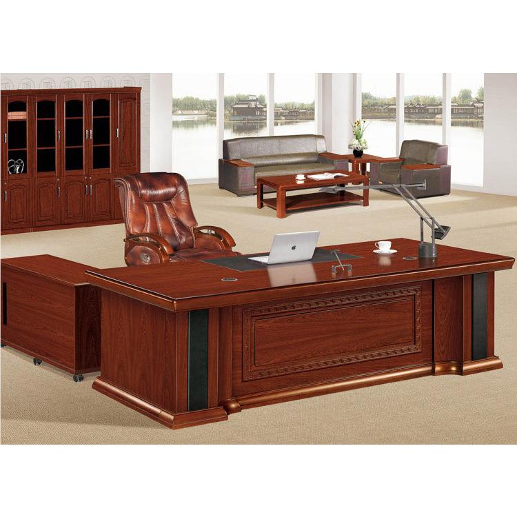 北京办家具总烤漆木质大班台办公桌油漆裁现大班桌代时公尚经理桌