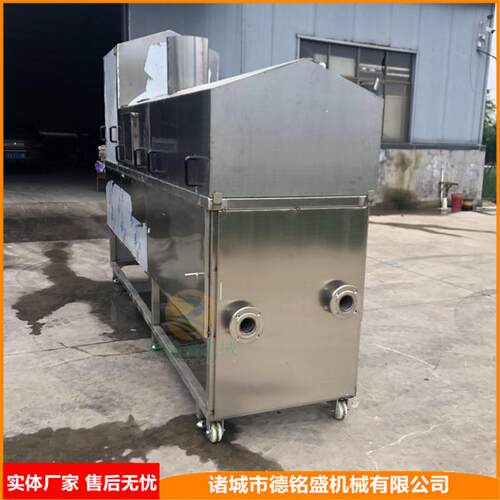 猪头肉吊挂式流水线 德州扒鸡油水分离油炸炉 烧鸡油炸机