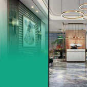 1.83米宽绿色圆点装 店玻璃贴纸窗户玻璃贴膜 饰渐变窗纸办公室服装