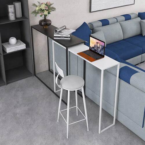 沙发后靠墙暖气片物架铁艺台伸缩玄关置桌FTL阳台高脚长条吧桌组