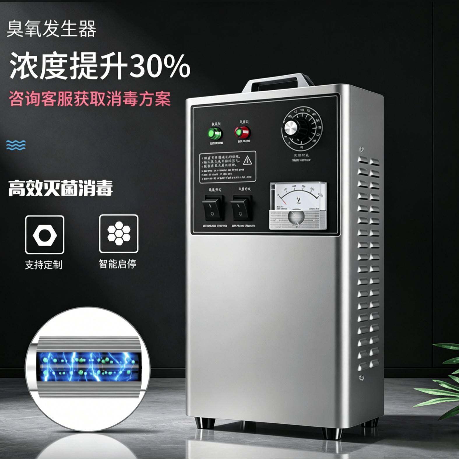 实验室工业级臭氧发生器3g5g浓度消毒机食品厂空间灭菌设备现货