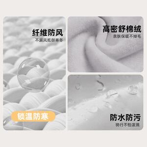 新款直销电动车亲子挡风被冬季挡风被加绒加厚双人出行防水加宽侧