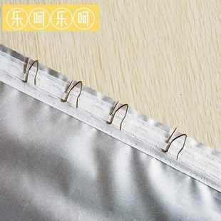 挡光遮阳布阳台卧室隔热防晒帘家用双面银 轻薄不透全遮光窗帘夏季