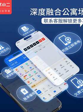 寓小二现货预付费智能电表民宿集中式公寓档口联系客服系统招投标