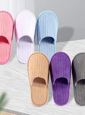 Hot 3 Pairs Non-slip Disposable Hotel Slippers Top Quality T