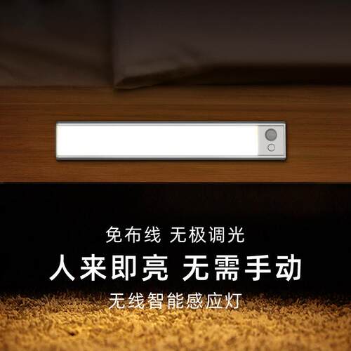 体人夜间光感应伴睡夜灯ld灯e条调光室内床底控夜用发TDL-6110光