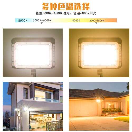 谦润照明LED泛光灯60W防水户外投射灯80W厂房大功率感应路灯240W