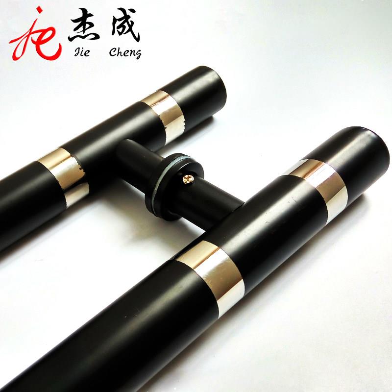 洁成加厚玻璃门拉手黑色不锈钢玻璃门拉手欧式门木门拉手大拉手