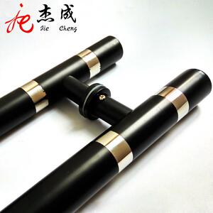 洁成加厚玻璃门拉手黑色不锈钢玻璃门拉手欧式门木门拉手大拉手
