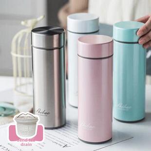 水杯390ml 香港世宝陶瓷保温杯骨瓷内胆真空保温杯泡茶杯商务便携