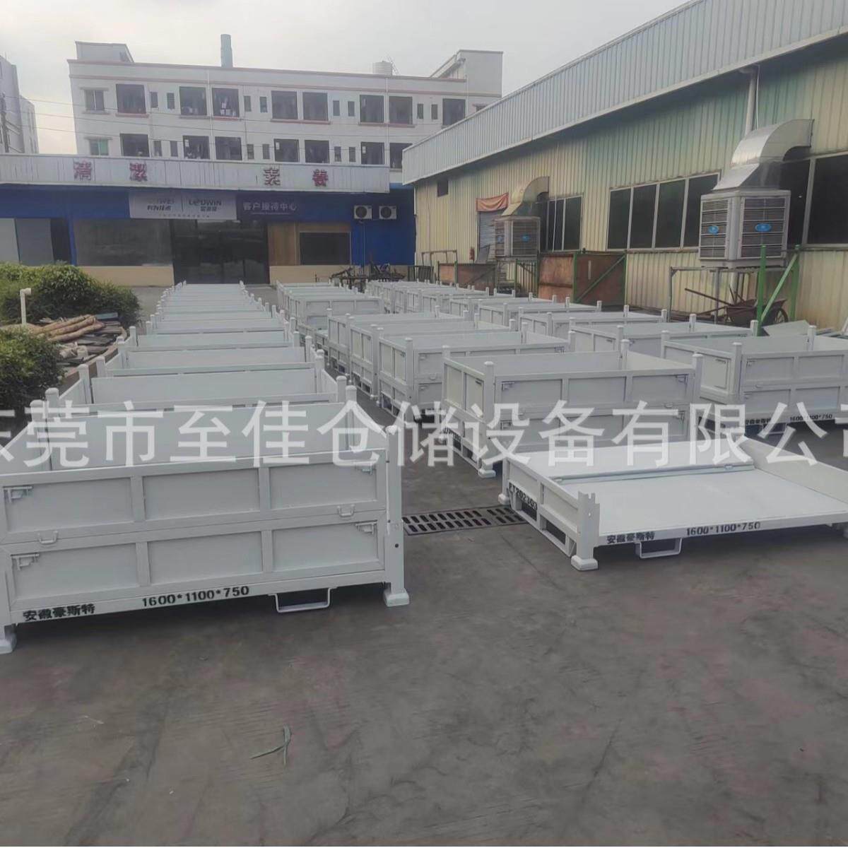金属布料架重型折叠堆垛架物流周转箱可拆轮胎阁楼货架仓储巧固架