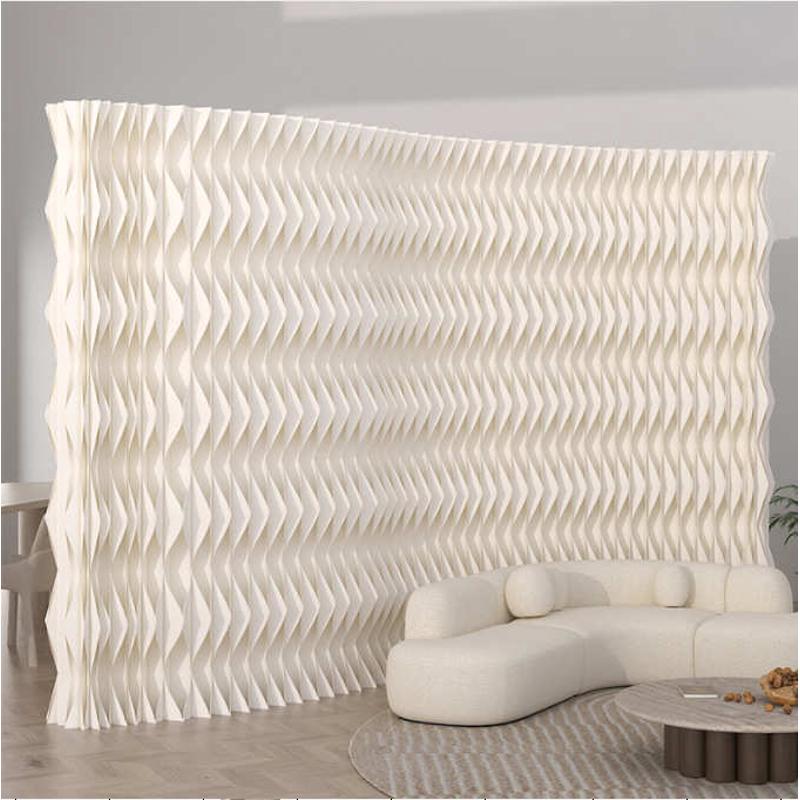 简约屏风多功能隔断创意纸墙办公室挡板围栏门店遮阳可移动背景板