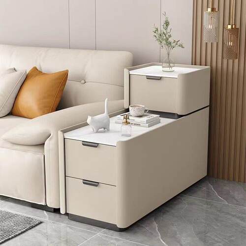 2025新款落地沙发边柜轻奢高级感实木小型夹缝简约现代边几侧边柜