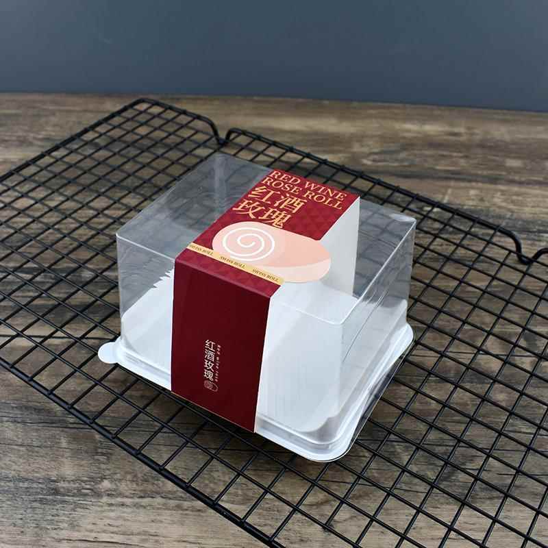 红酒玫瑰轻食羽衣甘露咖啡牛奶燕麦0蔗糖瑞士卷包装盒100套包邮