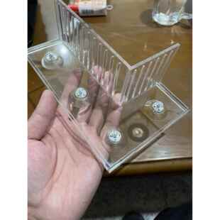 亚克力直角挡沙板鱼缸溢流板底滤防沙罩防吸鱼挡沙板溢流盒