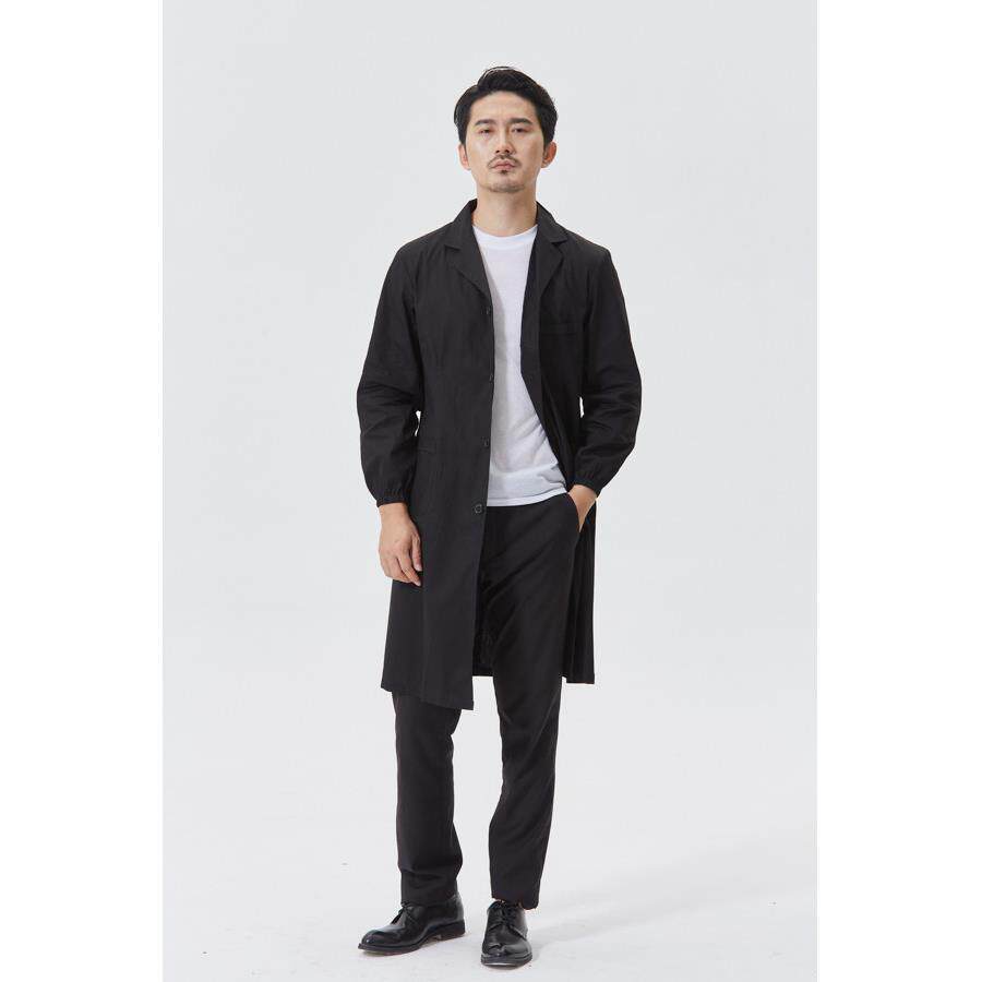 正品服纯棉劳保耐服工袖作服男女夏季白大褂验仓管物业薄款长磨长