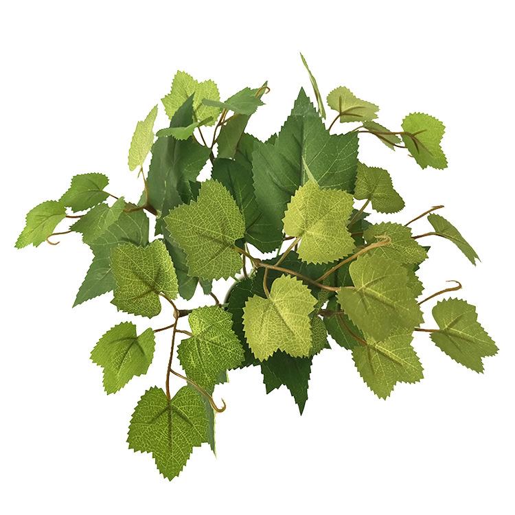 仿真提子叶植物墙配材假绿植墙装饰塑料植物草坪假花把束叶子