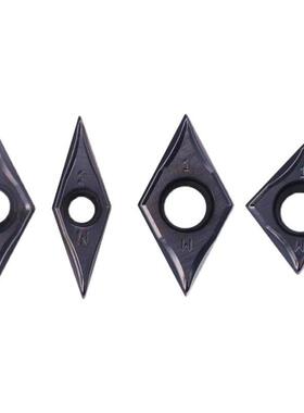 走心机不锈钢精车刀片断削槽55度35度菱形外圆DCGT11/VCGT11R0.2