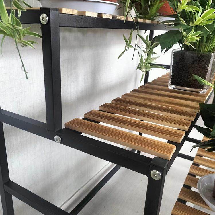 四层花多功能铁艺花盆架绿萝架吊兰景收纳阳盆客厅装EEL饰台花架